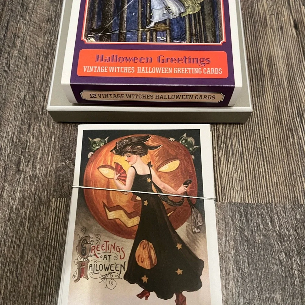 Laughing Elephant brand!  Halloween Greetings cards box set! Brand New!